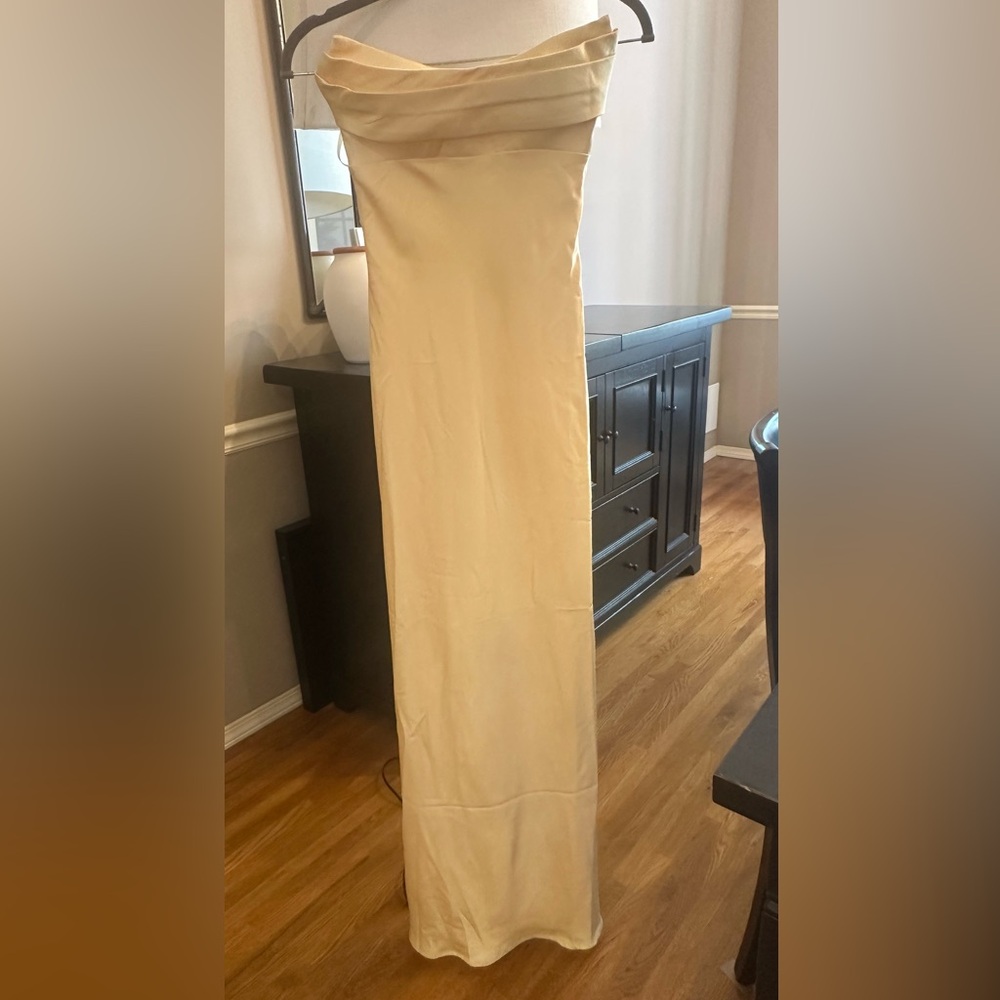 Runaway the Label Madeleine Buttermilk Strapless Maxi Dress-  XXS NWT - Picture 4 of 7